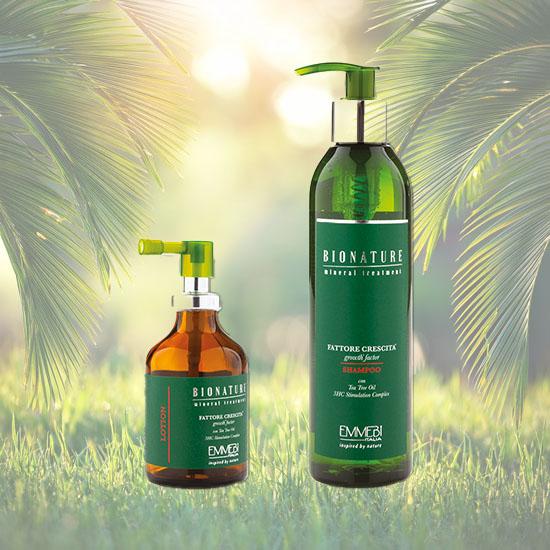 BioNature Fattore Crescita Sampon + Lotion (Hajhulls ellen)